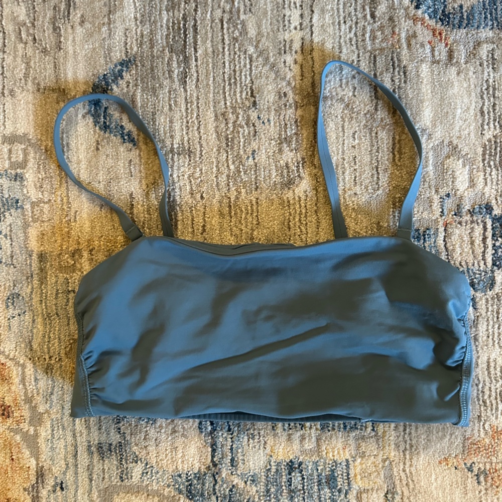 Lululemon Slate Blue Bandeau Sports Bra sz 6